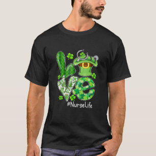 Camiseta Enfermeira do amor Leprechaun Hat Rua Patrick Day