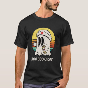 Camiseta Enfermeira do Boo Boo Crew Enfermeira Ghost Engraç