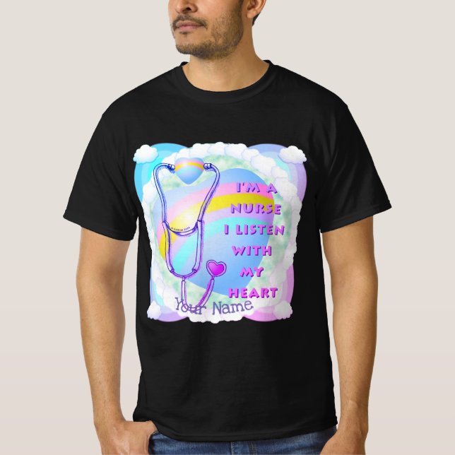 Camiseta Enfermeira do coração (Frente)