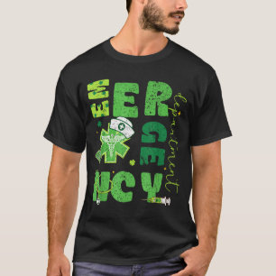 Camiseta enfermeira do departamento de emergência no dia de