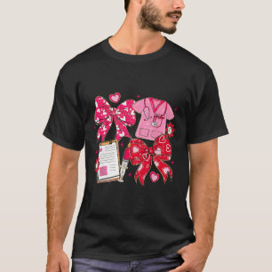 Camiseta Enfermeira do Dia dos Namorados Coquette Laço RN P