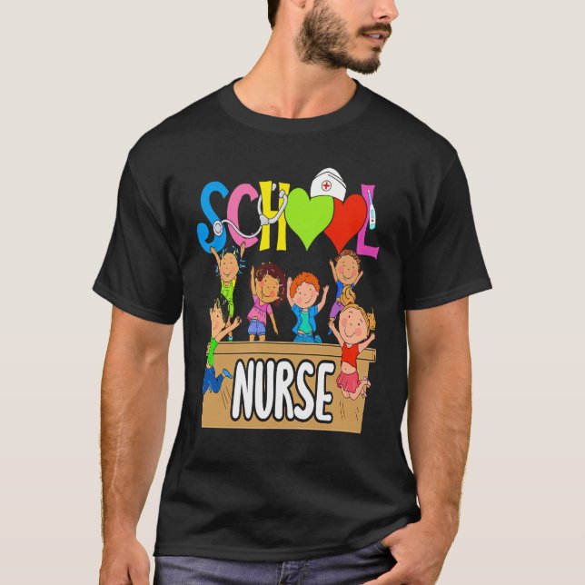 Camiseta Enfermeira do Ensino Secundário Registrada De Volt (Frente)