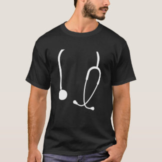 Camiseta Enfermeira do estetoscópio Médico Enfermeiro Engra