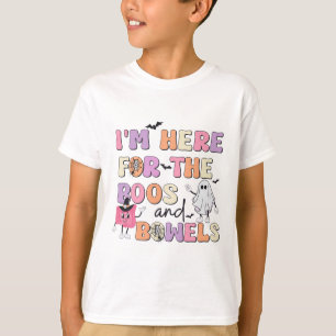 Camiseta Enfermeira do Halloween Boos e Bowels Fim da Colon