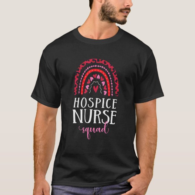 Camiseta Enfermeira do Hospital Rainbow Leopard Nursing Val (Frente)