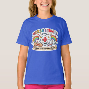 Camiseta enfermeira do Little Hearts First-Aid Companion si