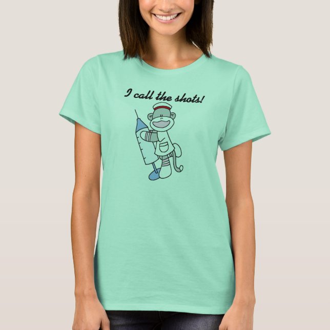 Camiseta Enfermeira do Macaco Chamo de Presentes (Frente)