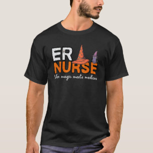 Camiseta Enfermeira do PS no Halloween - Quando a Magia Enc