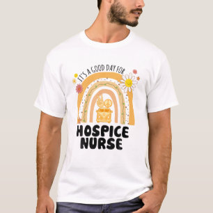 Camiseta Enfermeira do Rainbow Groovy Peace Hospital Vintag