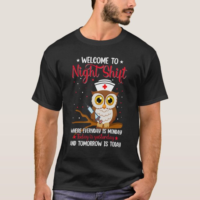 Camiseta Enfermeira do turno da noite (Frente)