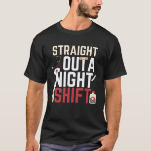 Camiseta Enfermeira do Turno Noturno para Homens e Mulheres