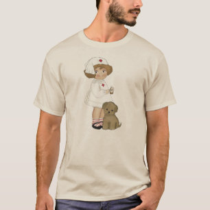 Camiseta Enfermeira do vintage com t-shirt e presentes do