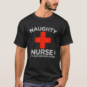 Camiseta Enfermeira Doida Ao Seu Serviço 24 Horas Halloween