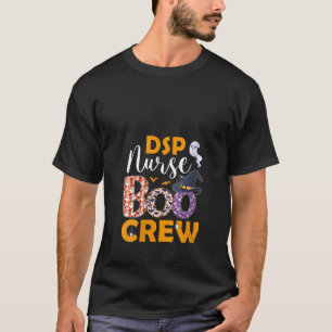 Camiseta Enfermeira DSP Enfermeira Boo Crew Spooky Boo Ghos