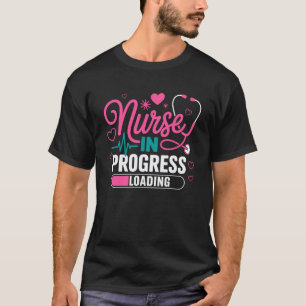 Camiseta Enfermeira em Progresso Estudante de Enfermagem Fu