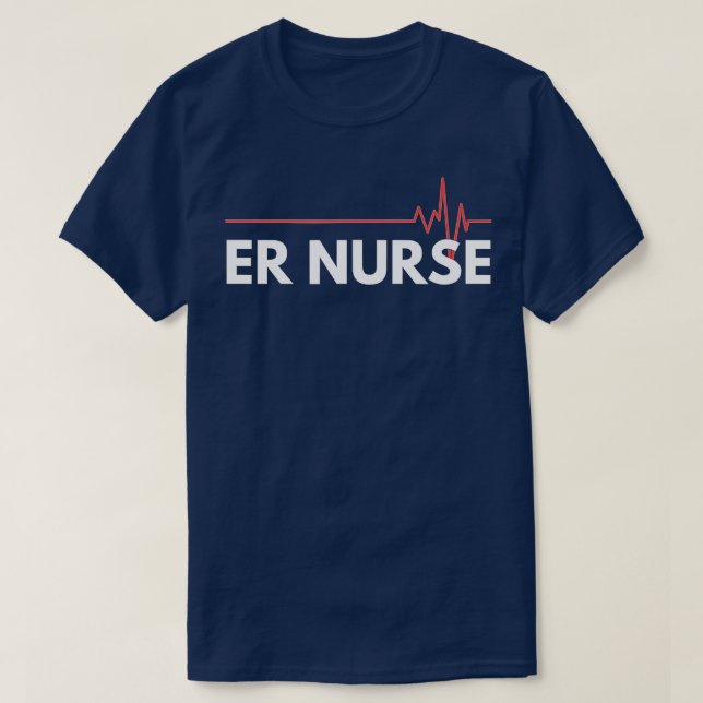 Camiseta ENFERMEIRA, Emergência Sala de Emergência RN Prese (Frente do Design)