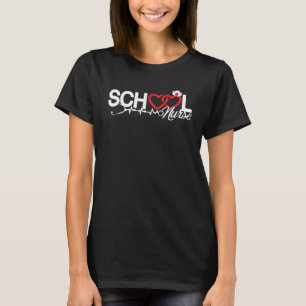 Camiseta Enfermeira Encantadora Engraçada De Volta À Escola