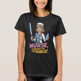 Camiseta Enfermeira Energizada pela Força