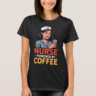 Camiseta Enfermeira Energizada por Café