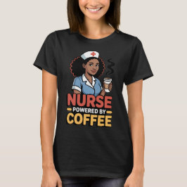 Camiseta Enfermeira Energizada por Café
