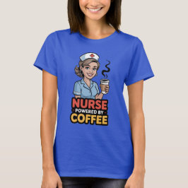 Camiseta Enfermeira Energizada por Café