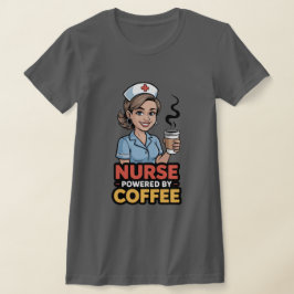 Camiseta Enfermeira Energizada por Café
