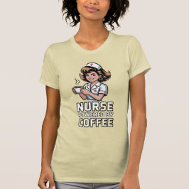 Camiseta Enfermeira Energizada por Café