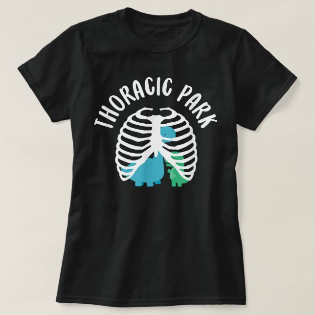 Camiseta Enfermeira Enfermeira de Dinossauro Enfermeira de  (Frente do Design)