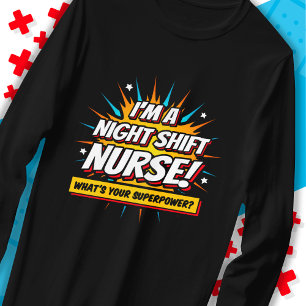 Camiseta Enfermeira Enfermeira de Superpotência Engraçada