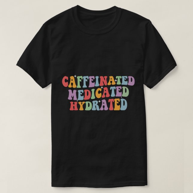 Camiseta Enfermeira Enfermeira Enfermeira Medicina Hidratad (Frente do Design)