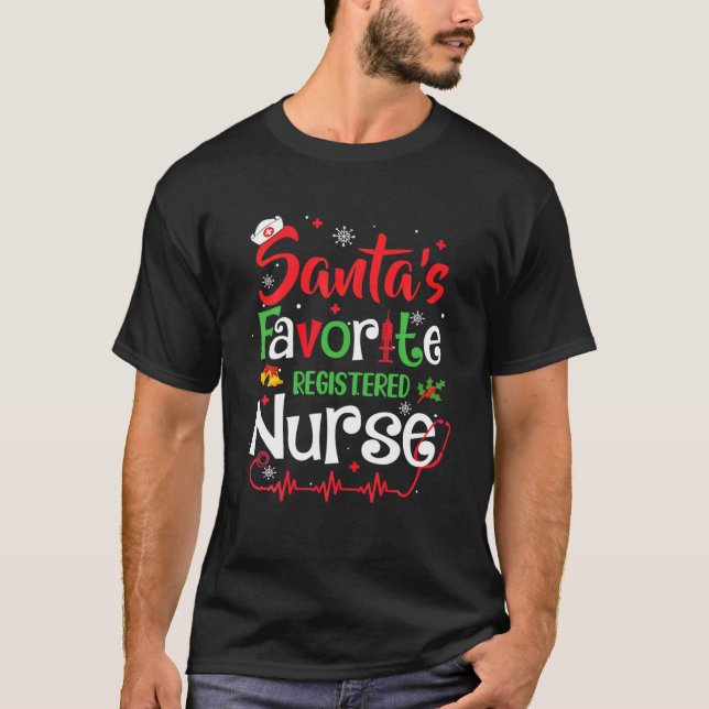 Camiseta Enfermeira Enfermeira Engraçada Favorita Ch (Frente)