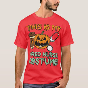 Camiseta Enfermeira Enfermeira Laranja Pumpkin Enfermeira E