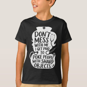 Camiseta Enfermeira Enfermeira Pessoas Poke Com Citação De