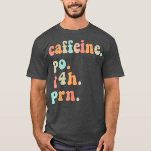 Camiseta Enfermeira Enfermeira Retro Caffeine PO4H Enfermei
