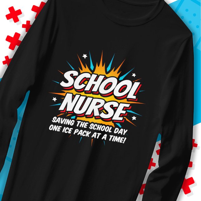 Camiseta Enfermeira Enfermeira Super Herói Encantada Apreci (Criador carregado)