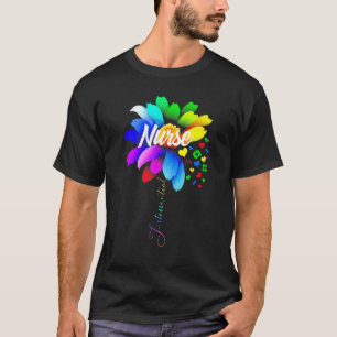 Camiseta Enfermeira Engraçada Autismo Quebra-Cabeça Estetos
