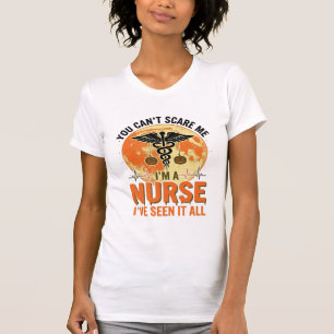 Camiseta Enfermeira engraçada de Halloween Design médico vi