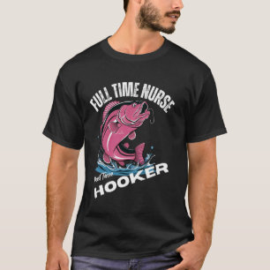 Camiseta Enfermeira Engraçada Enfermeira em Tempo Integral,