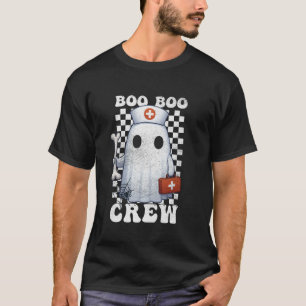 Camiseta Enfermeira engraçada Ghost Boo Crew Festa de Hallo