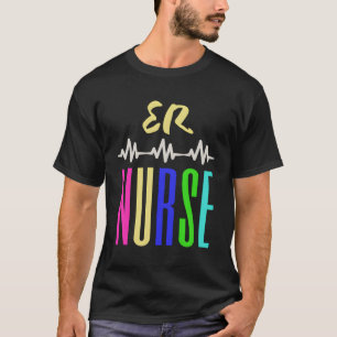 Camiseta Enfermeira Er Amarelo Verde Azul