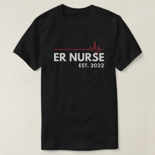 Camiseta Enfermeira ER Est 2022 Enfermeira de Emergência 