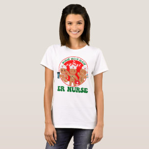 Camiseta Enfermeira ER Xmas, Departamento de Emergência Gin