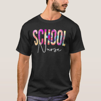 Camiseta Enfermeira Escola Tie Dye De Volta À Escola De Mul
