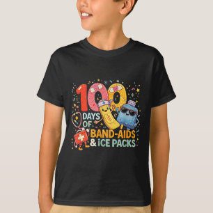 Camiseta Enfermeira escolar 100 dias curativos compressas f