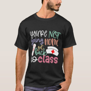 Camiseta Enfermeira Escolar De Plantão Você Não Vai Para Ca