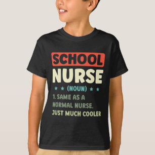 Camiseta Enfermeira Escolar Divertida Definição Byck Para E
