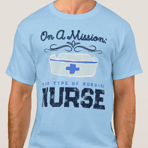 Camiseta Enfermeira Escolar Graduada Médica Registrada