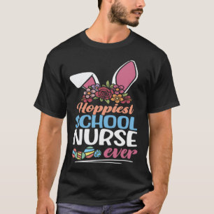 Camiseta Enfermeira Escolar Mais Fofa e Alegre de Sempre Bu