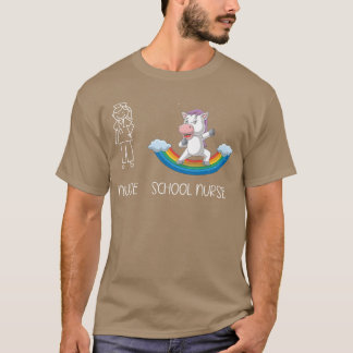Camiseta Enfermeira Escolar Praticante Unicórnio Outras Enf