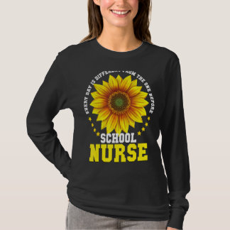 Camiseta Enfermeira Escolar Todos Os Dias É Diferente Do Di